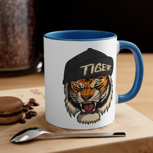 Tiger Accent Coffee Mug, 11oz-Phoenix Styles