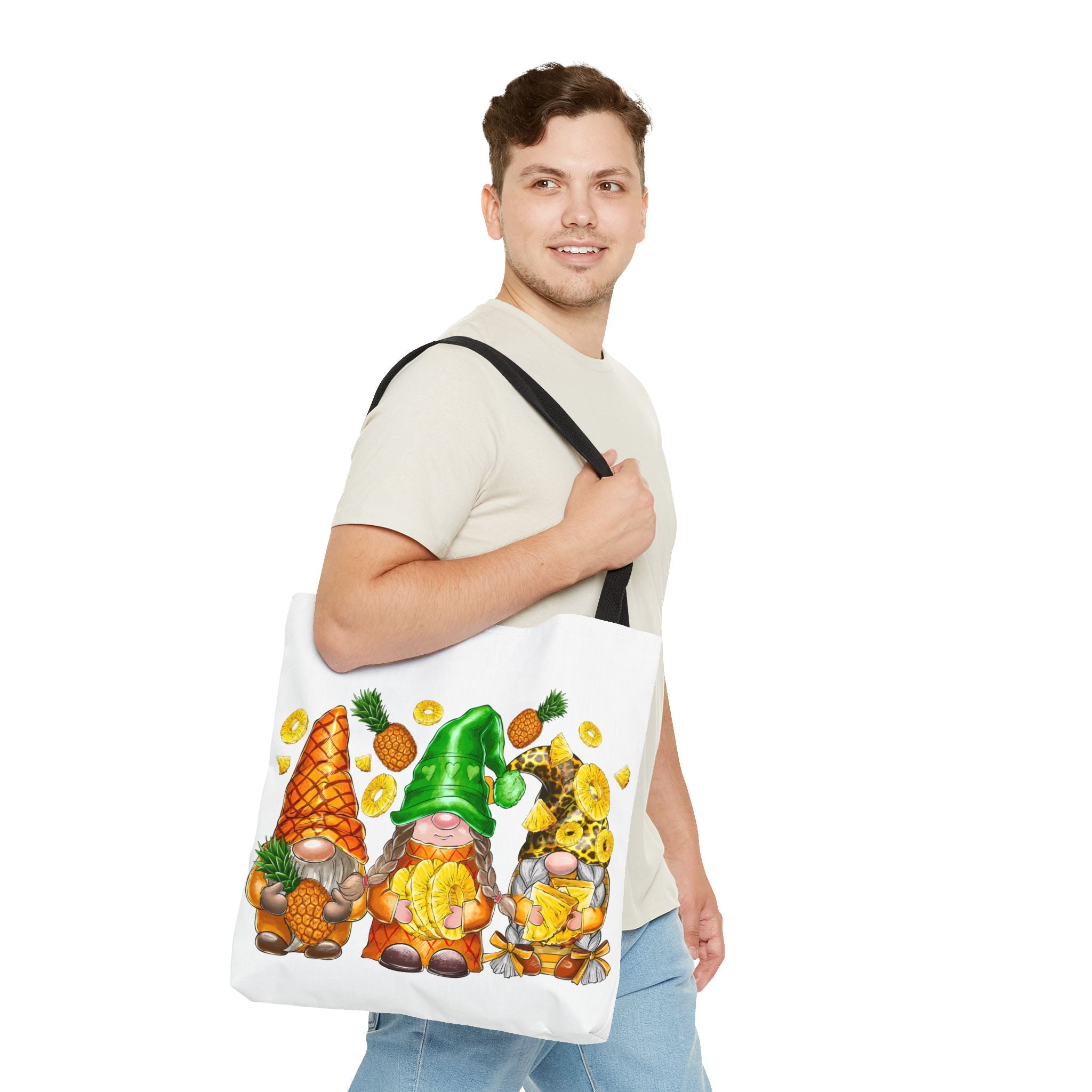 Pineapple Gnomes Tote Bag-Phoenix Styles