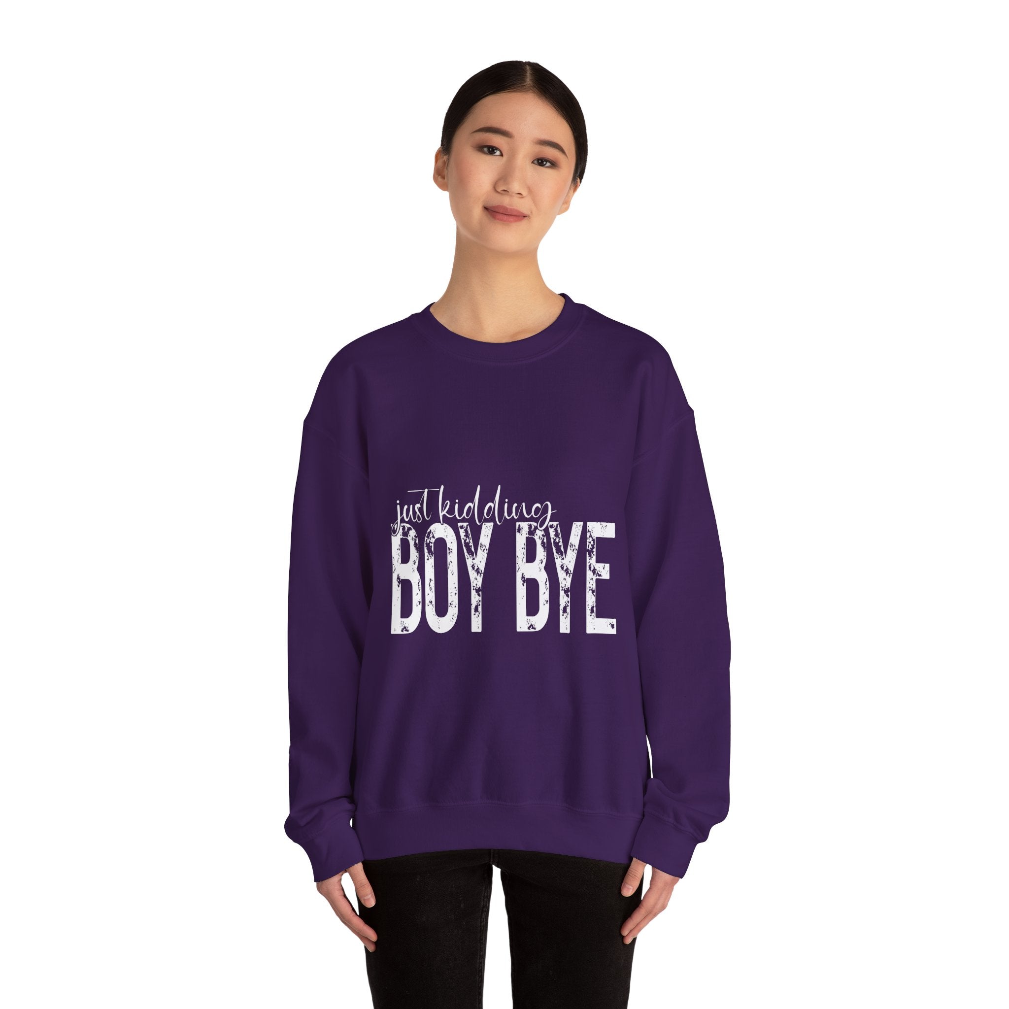 Boy Bye Valentine's Day Crewneck Sweatshirt-Phoenix Styles