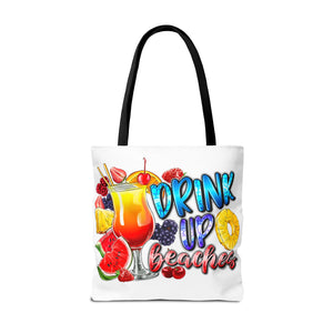 Drink up Beaches Tote Bag-Phoenix Styles