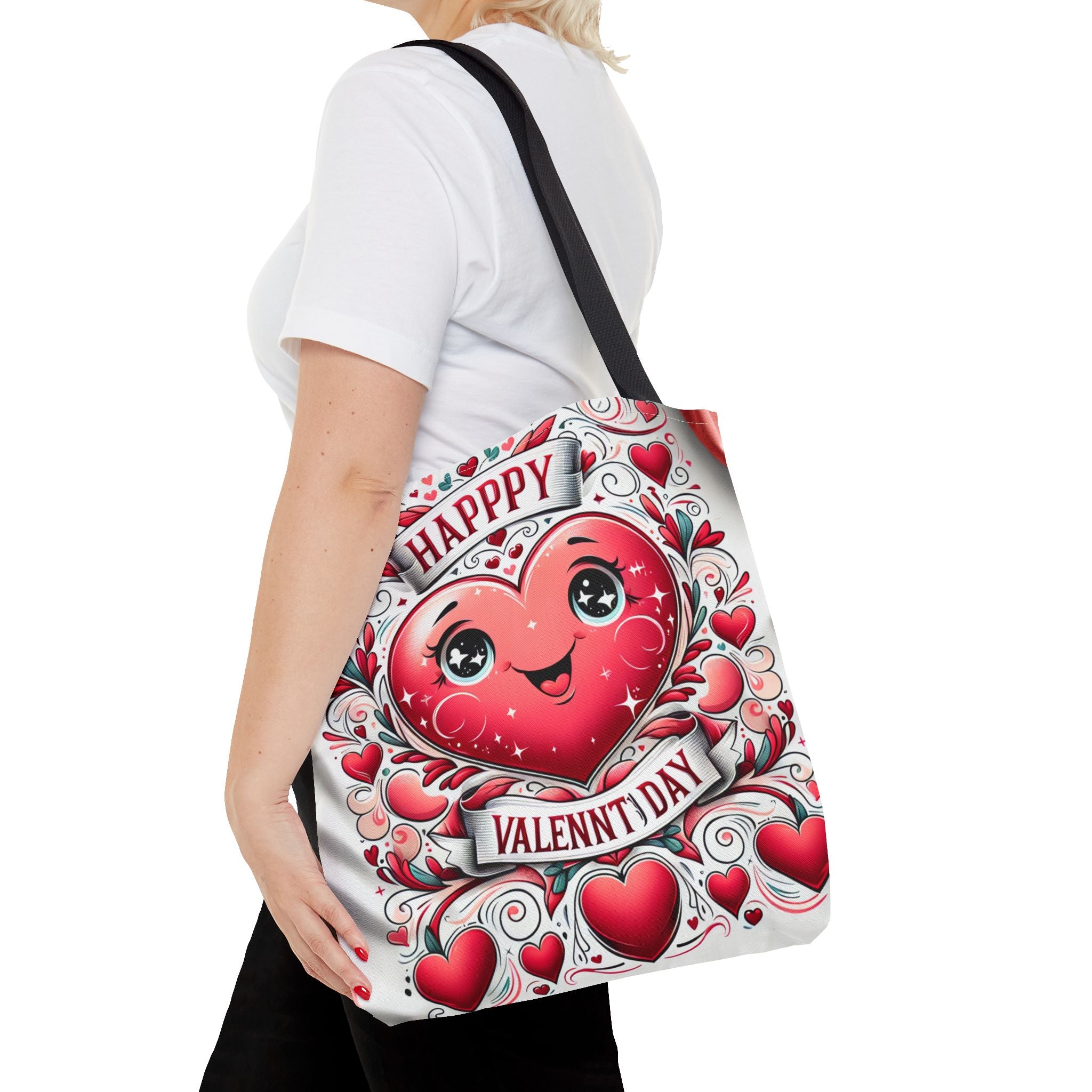 Happy Valentines Day Tote Bag-Phoenix Styles