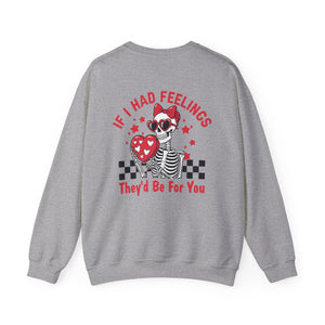 Feelings For You Cupid Valentine's Day Crewneck Sweatshirt-Phoenix Styles