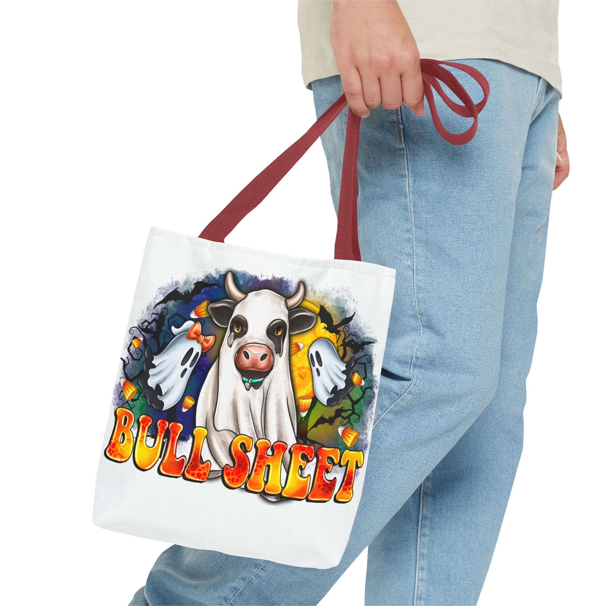 Bullsheet Halloween Tote Bag-Phoenix Styles