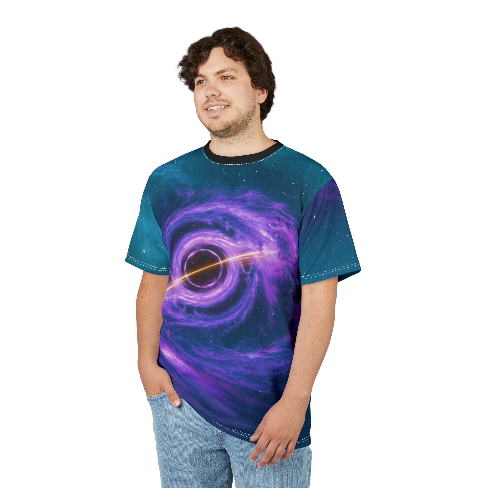 Cosmic Galaxy Tee - Vibrant Space Design