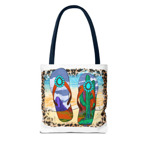 Flips Flops Summer Tote Bag-Phoenix Styles