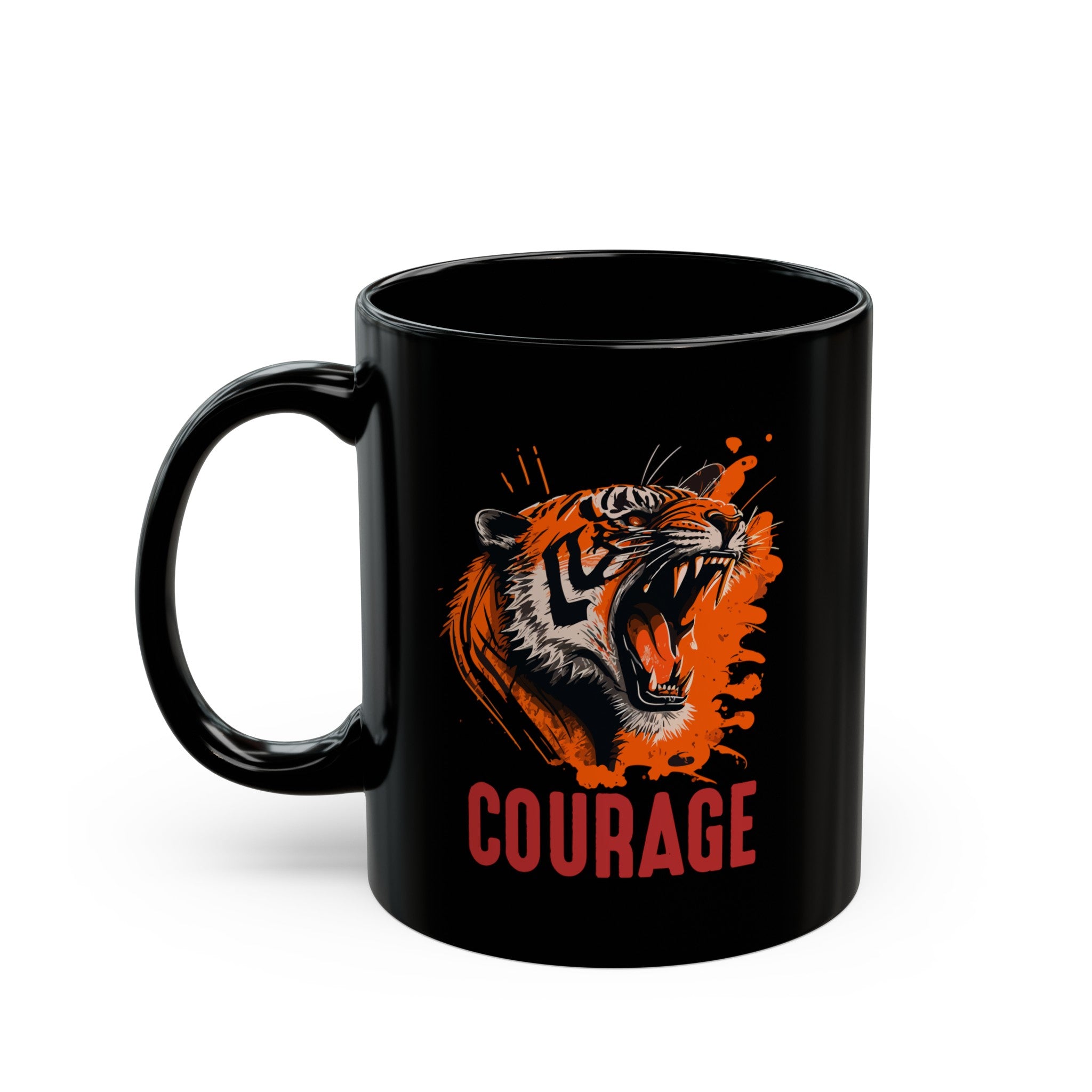 Courage Black Mug (11oz, 15oz)-Phoenix Styles