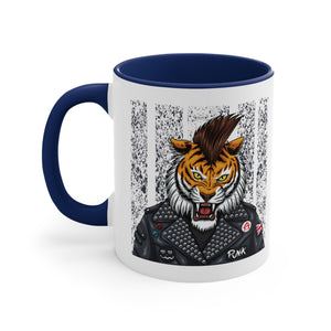 Tiger Accent Coffee Mug, 11oz-Phoenix Styles