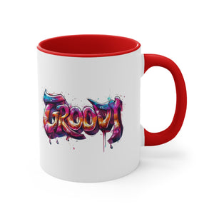 Groovy Accent Coffee Mug, 11oz-Phoenix Styles