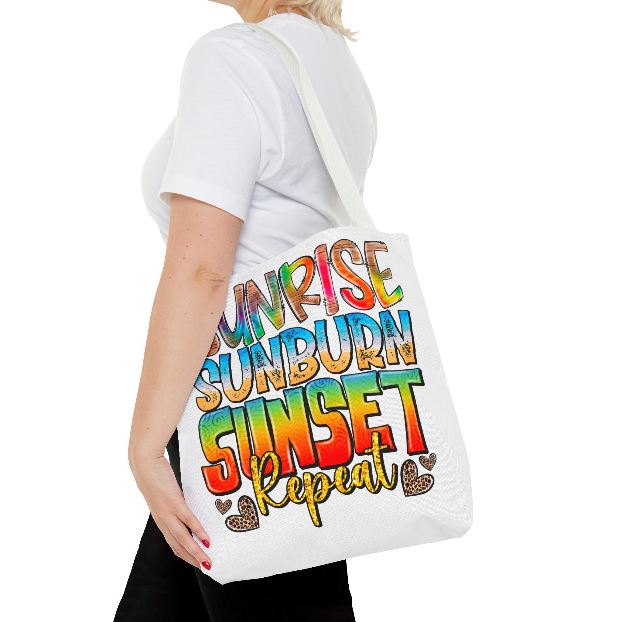 Sunrise Sunburn Sunset Repeat Tote Bag-Phoenix Styles