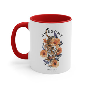 Awesome Tiger Accent Coffee Mug, 11oz-Phoenix Styles