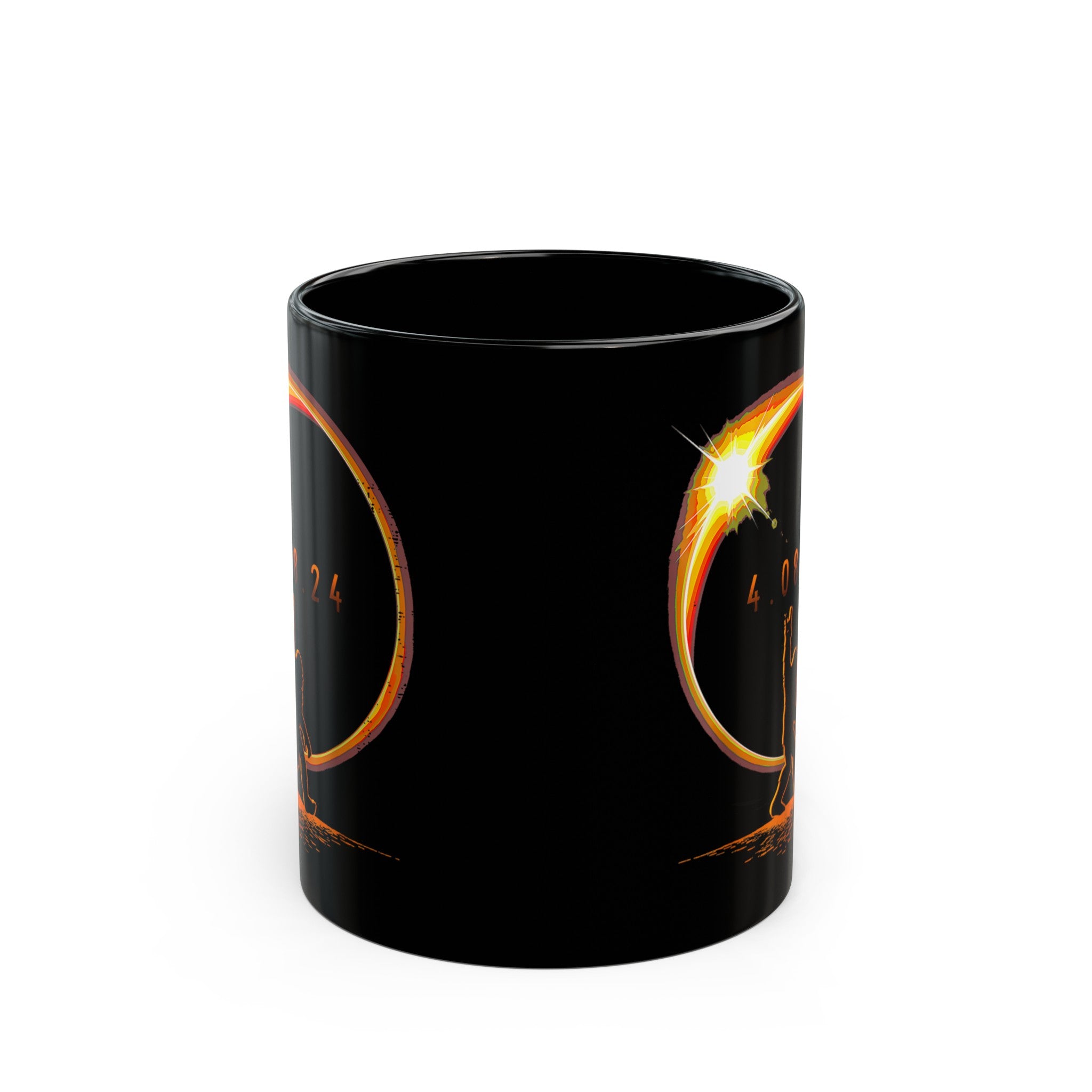 Solar Eclipse Black Mug (11oz, 15oz)-Phoenix Styles