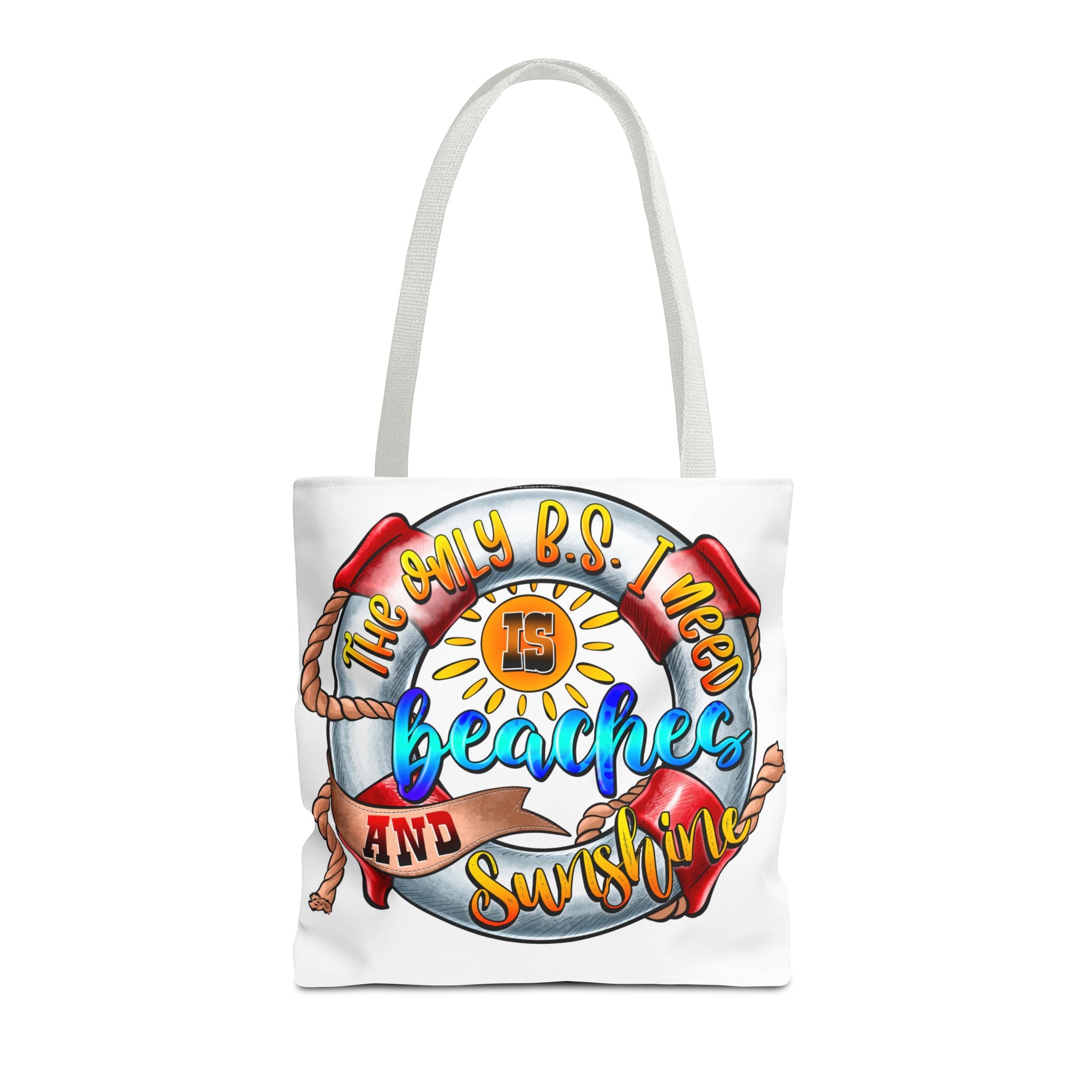 Beaches Sunshine Flip Flop Tote Bag-Phoenix Styles