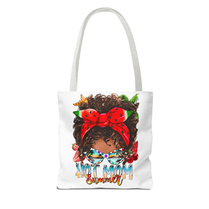 Hot Mom Summer Afro Tote Bag-Phoenix Styles