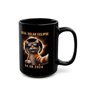 Kitty Solar Black Mug (11oz, 15oz)-Phoenix Styles