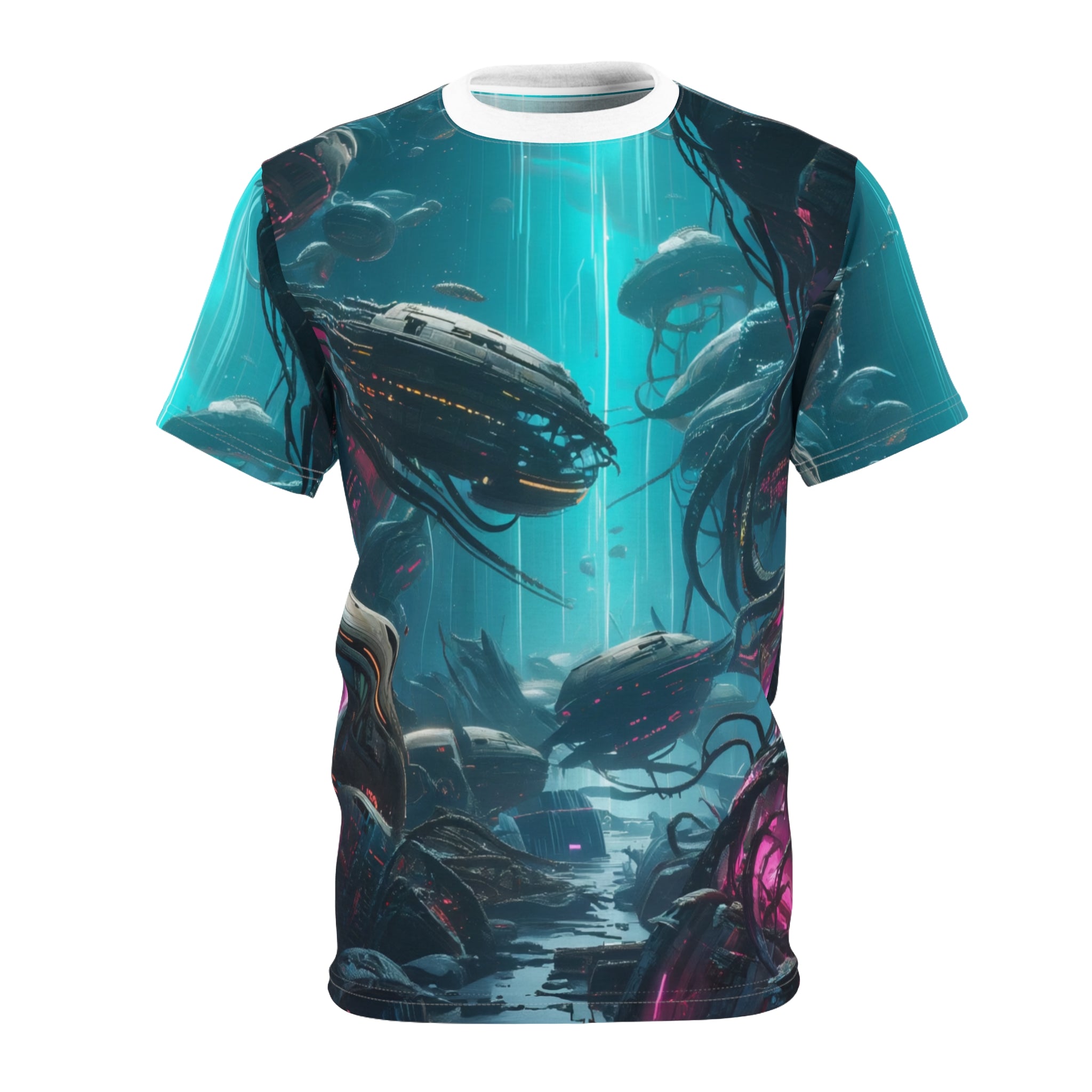 Futuristic Space Art Tee for Sci-Fi Lovers