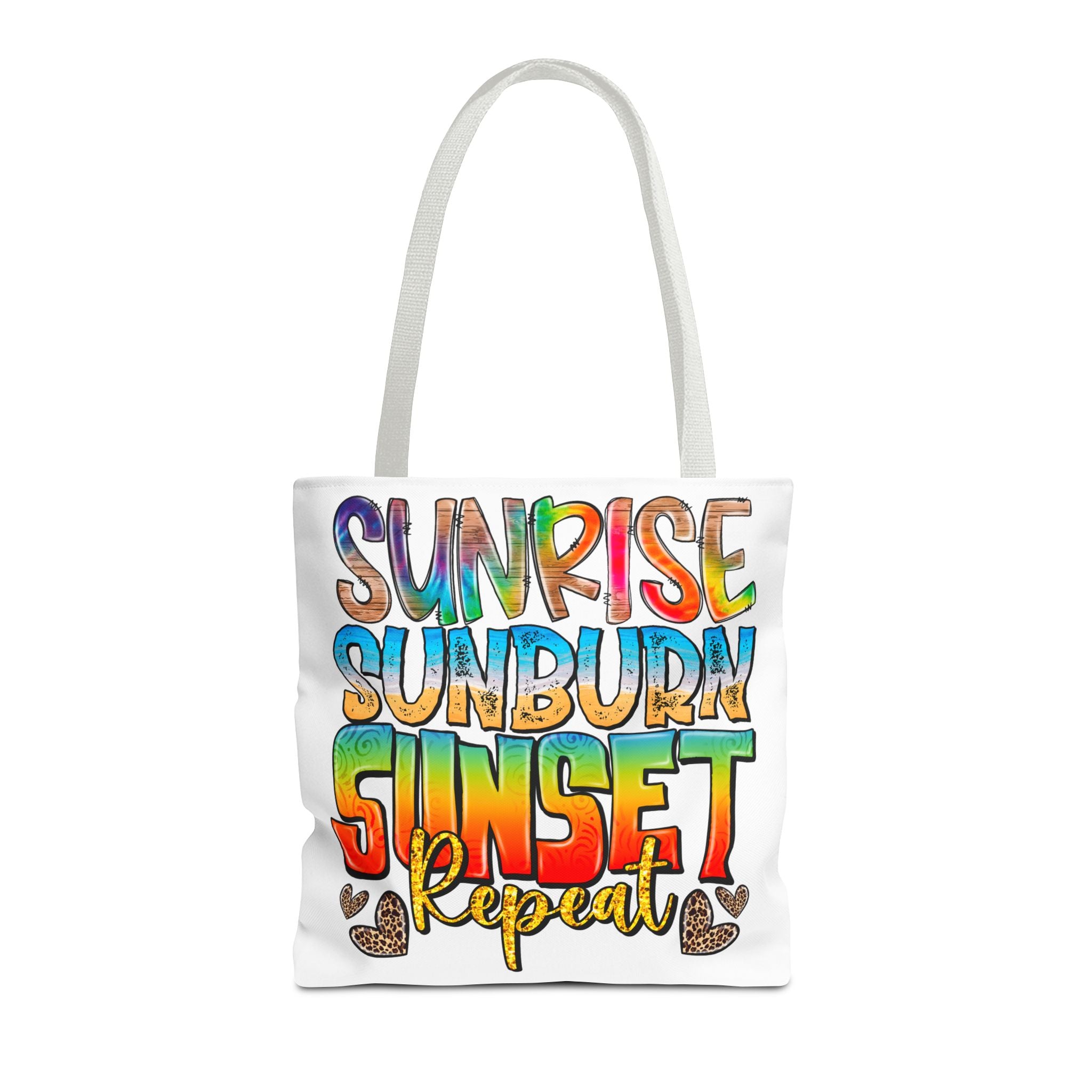 Sunrise Sunburn Sunset Repeat Tote Bag-Phoenix Styles