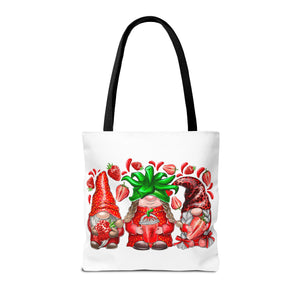 Strawberry Gnomes Tote Bag-Phoenix Styles