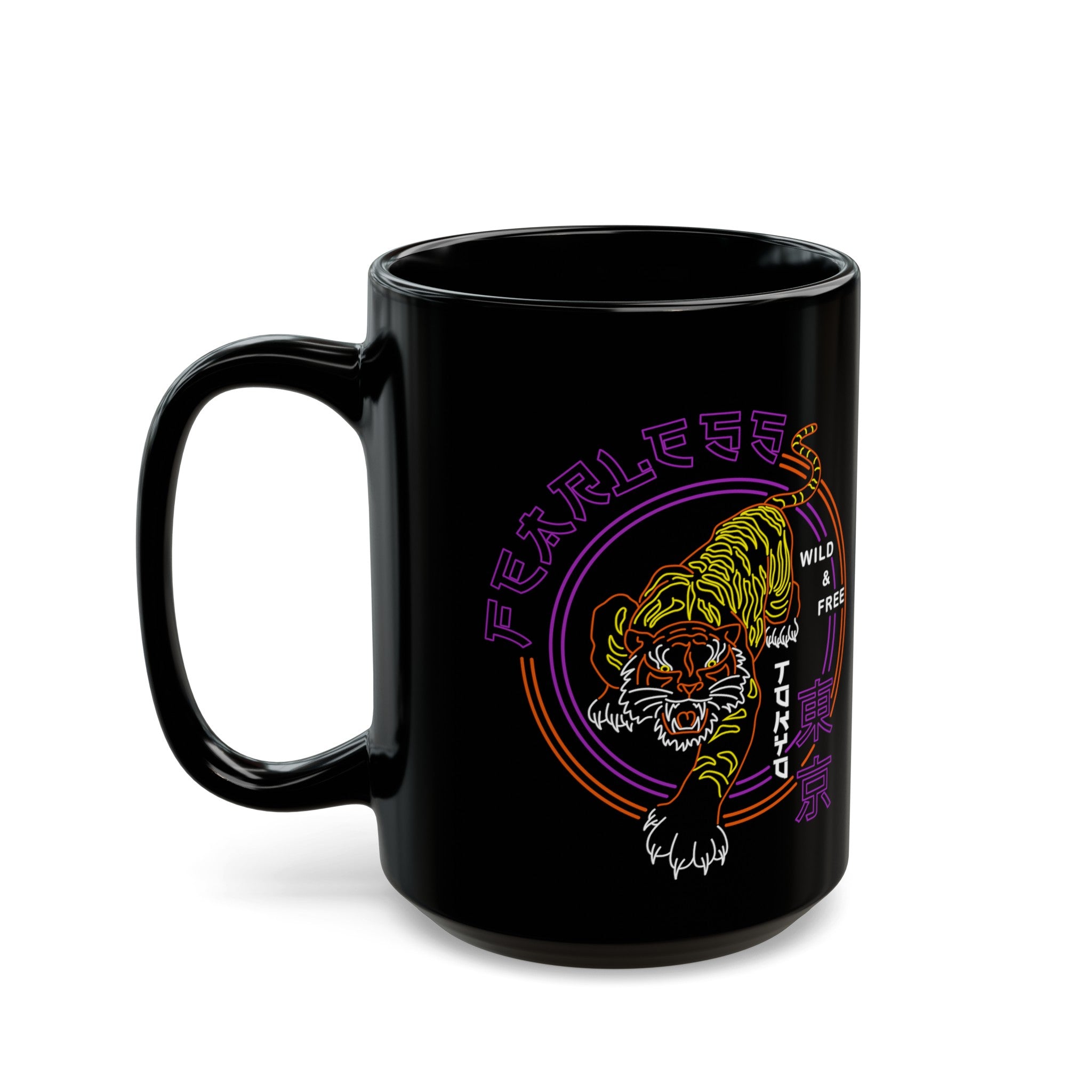 Wild and Free Black Mug (11oz, 15oz)-Phoenix Styles