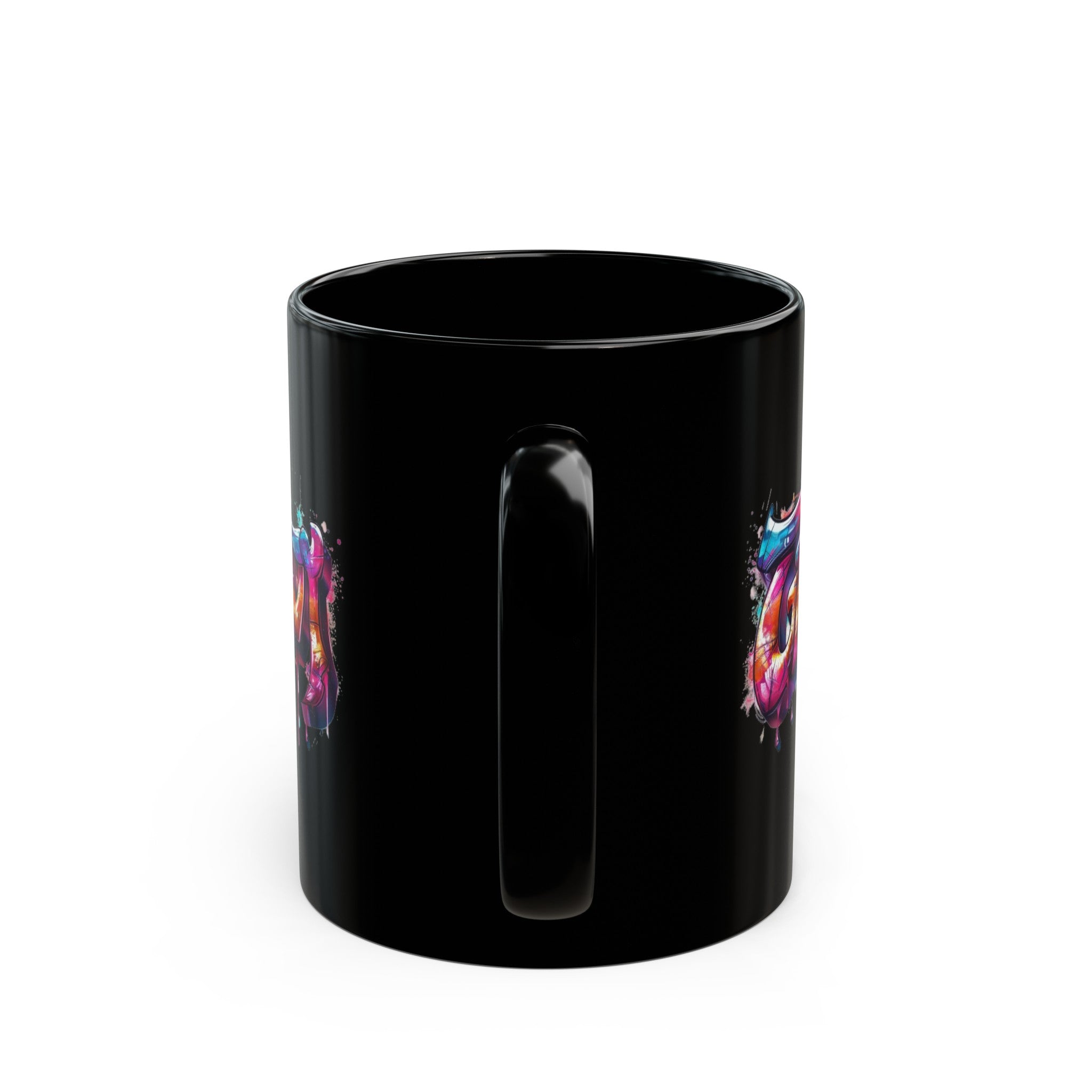 Groovy Black Mug (11oz, 15oz)-Phoenix Styles