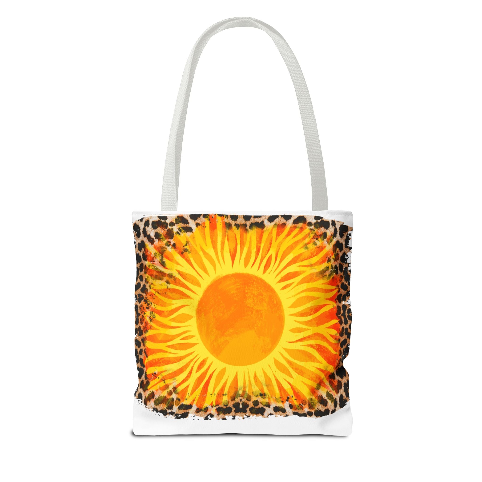 Sun with Leopard Tote Bag-Phoenix Styles