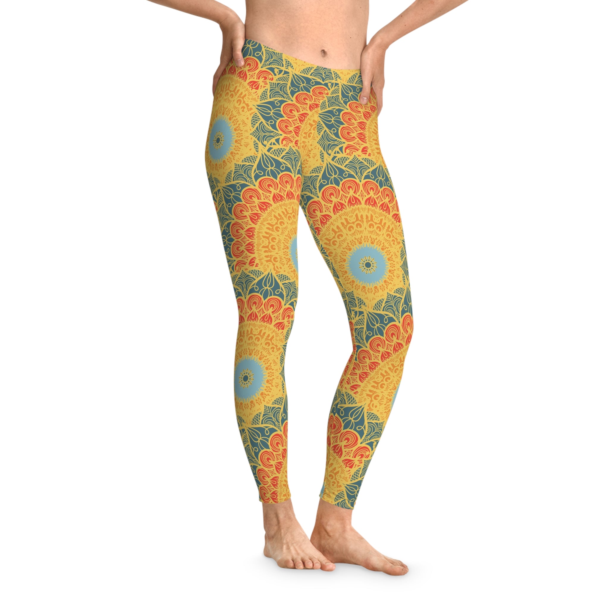 Sacred Spiral Stretchy Leggings