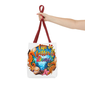 Life is Better At the Beach Tote Bag-Phoenix Styles