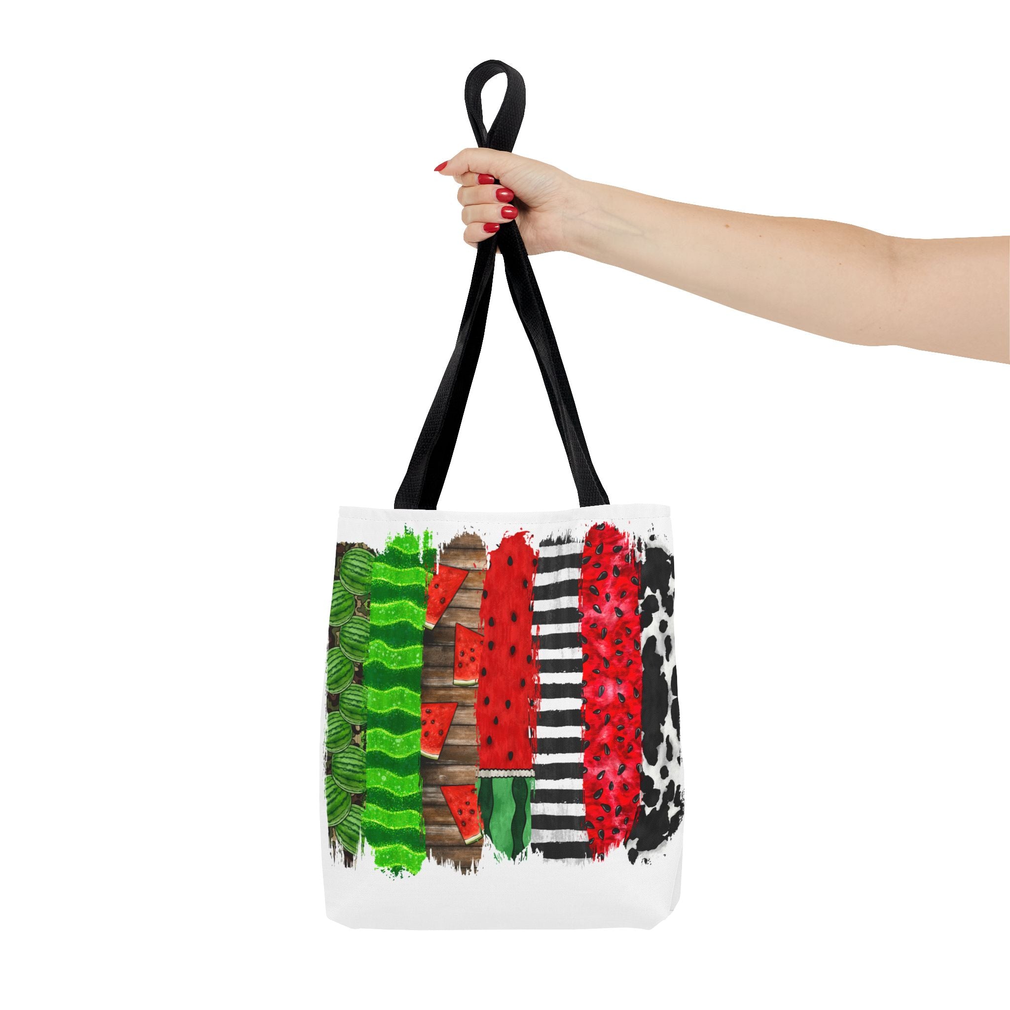 Watermelon Brush Stroke Tote Bag-Phoenix Styles