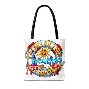 Beaches Sunshine Flip Flop Tote Bag-Phoenix Styles