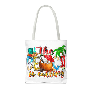 The Beach is Calling Tote Bag-Phoenix Styles