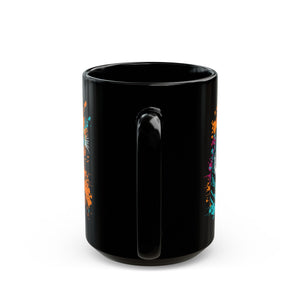 Raging Tiger Black Mug (11oz, 15oz)-Phoenix Styles