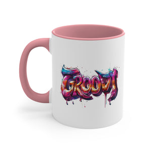 Groovy Accent Coffee Mug, 11oz-Phoenix Styles