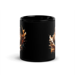 Lion Black Glossy Mug-Phoenix Styles