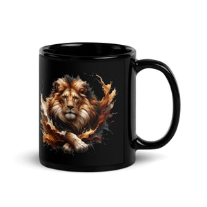 Lion Black Mug-Phoenix Styles