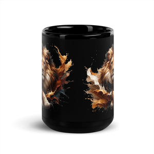 Lion Black Mug-Phoenix Styles