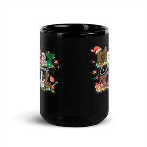 Merry Christmas Yall Black Glossy Mug-Phoenix Styles