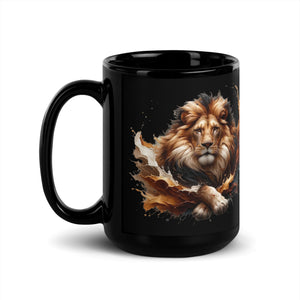 Lion Black Mug-Phoenix Styles