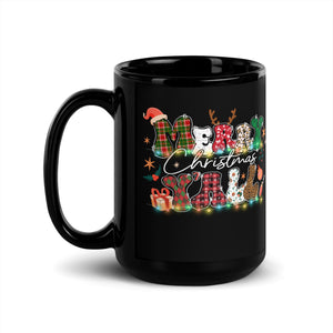 Merry Christmas Yall Black Glossy Mug-Phoenix Styles