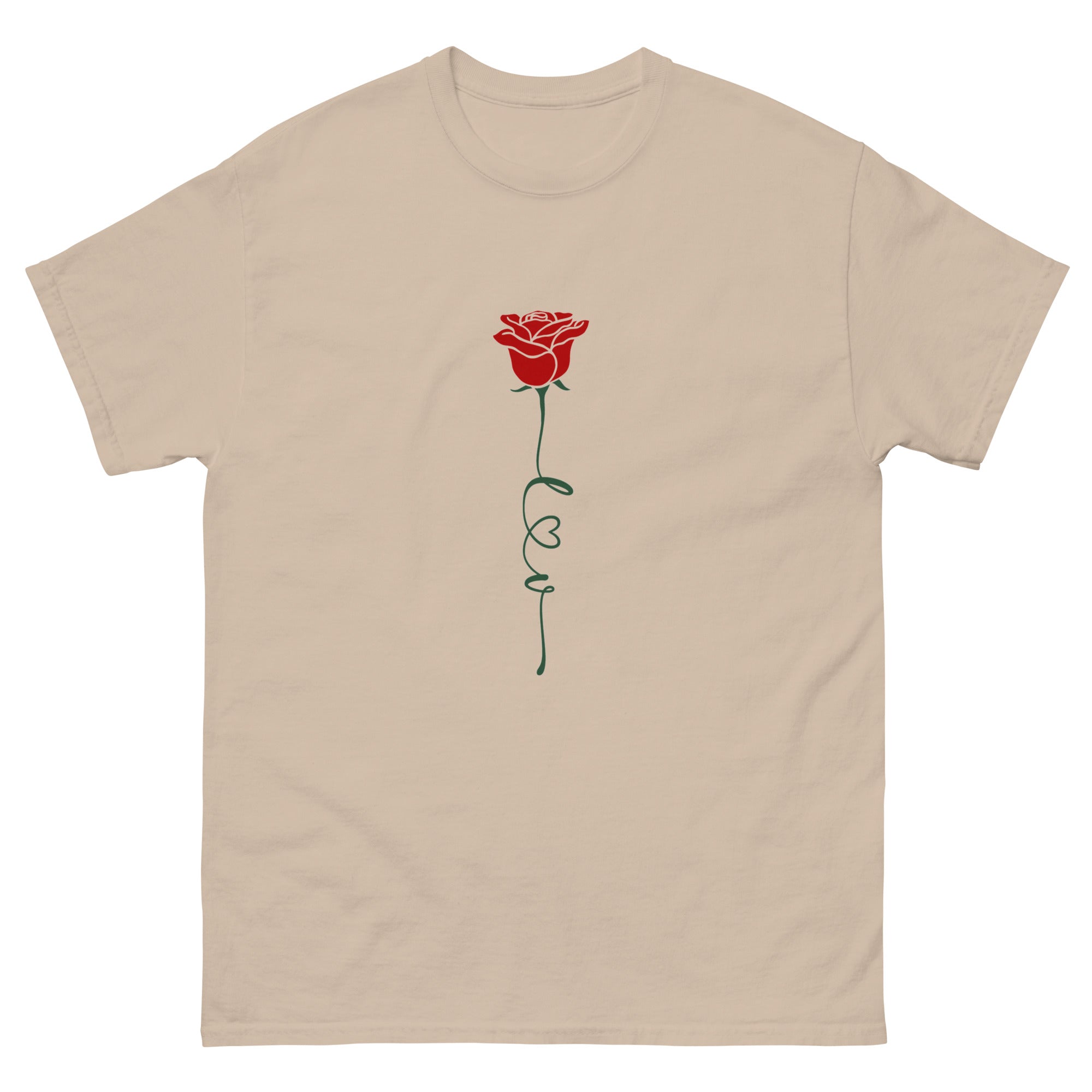 Red Rose Unisex classic tee-Phoenix Styles