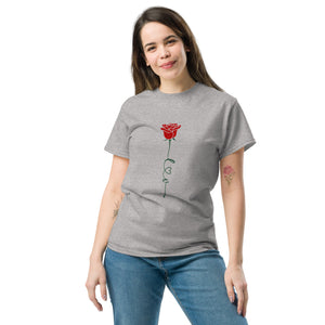 Red Rose Unisex classic tee-Phoenix Styles