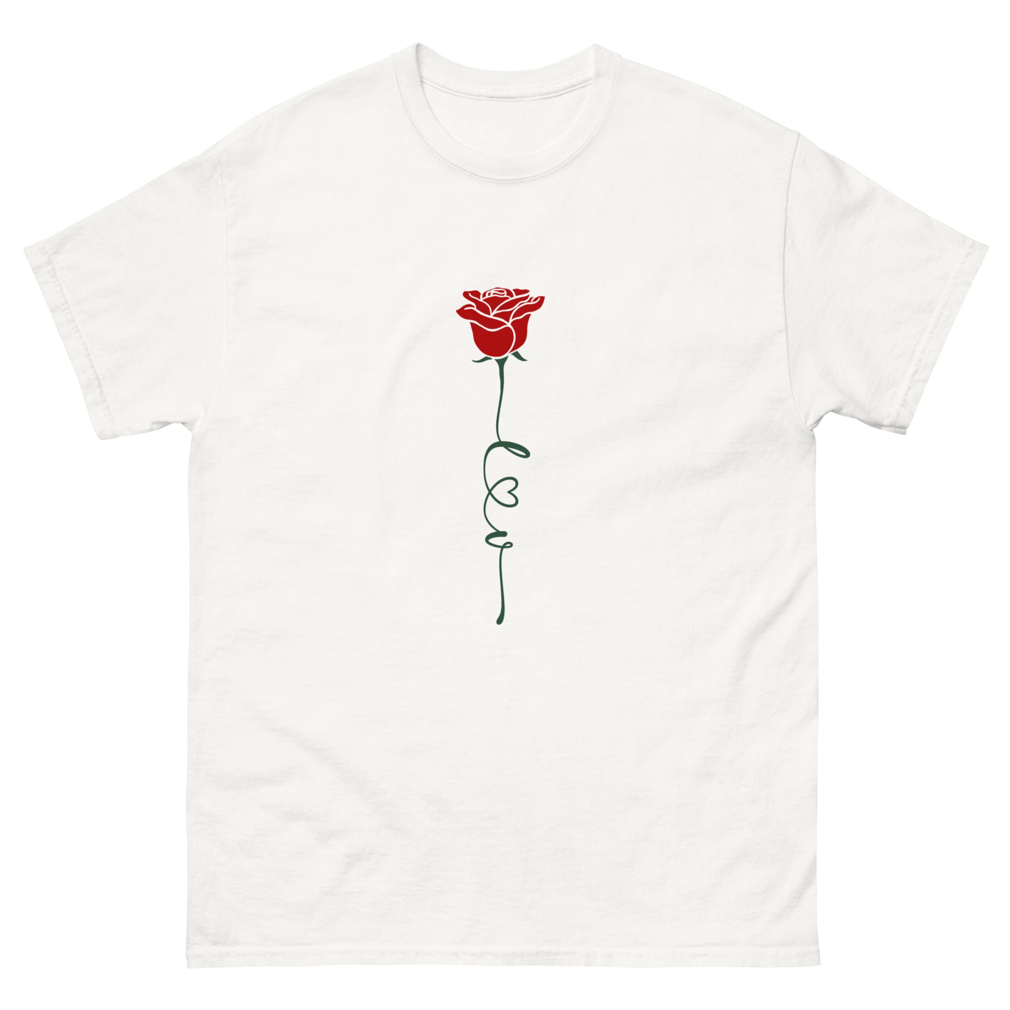 Red Rose Unisex classic tee-Phoenix Styles