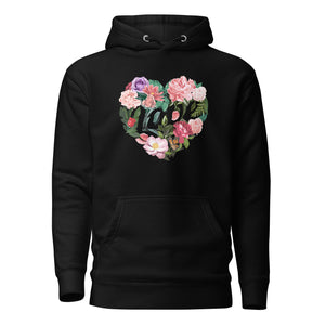 Floral Love Hoodie-Phoenix Styles