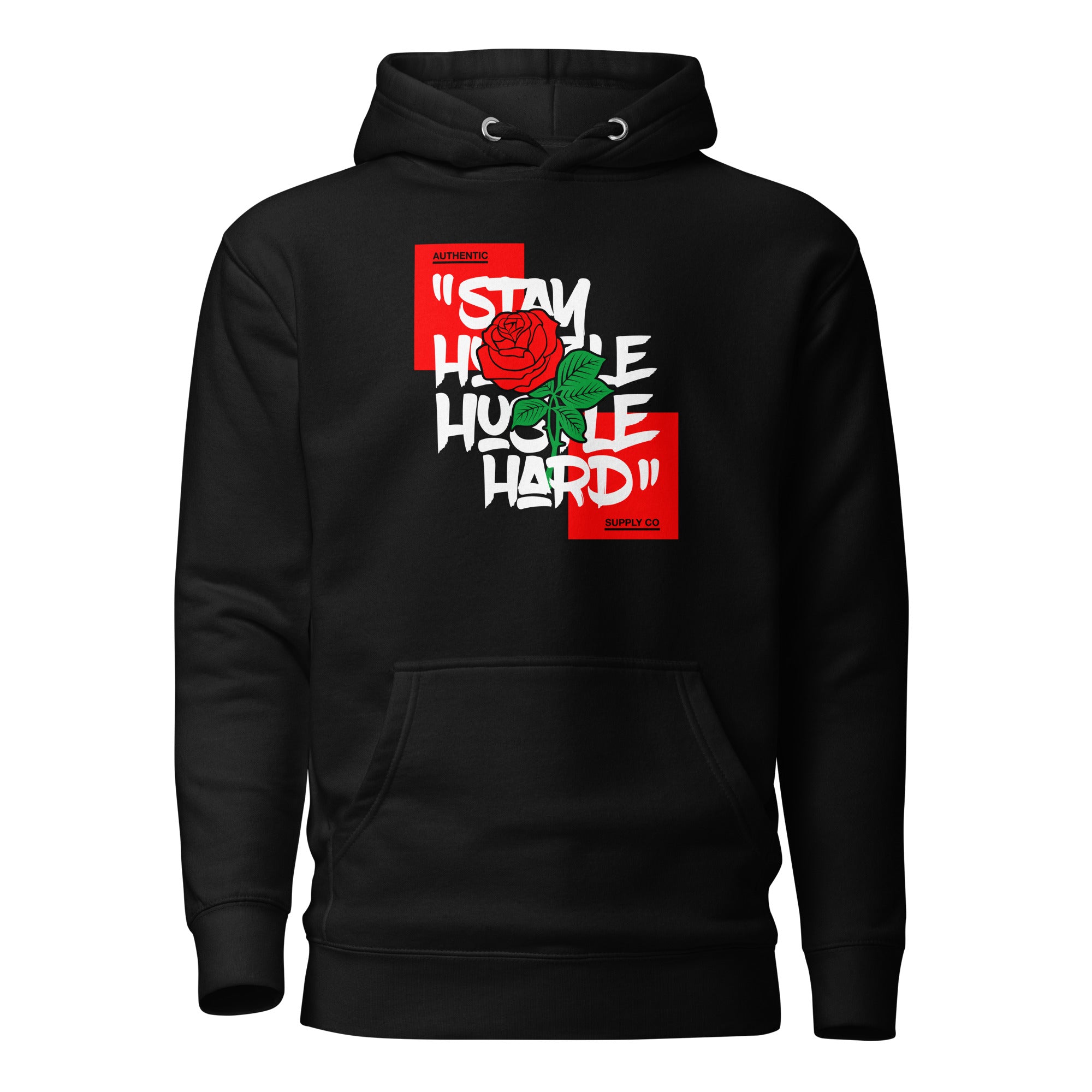 Stay Hustle Hard Hoodie-Phoenix Styles