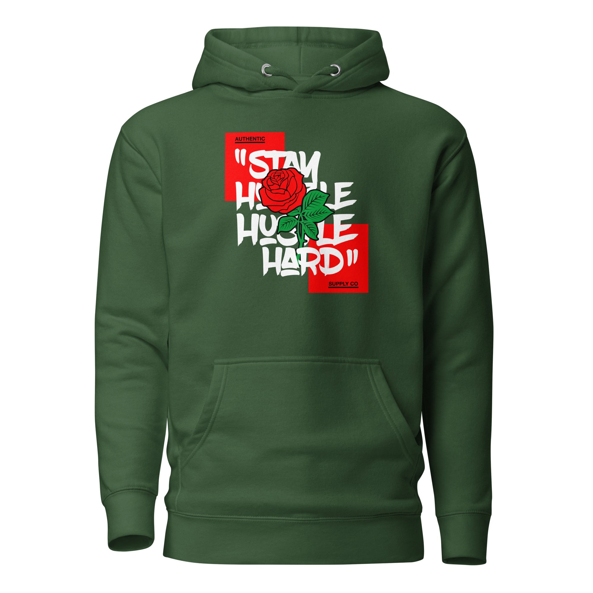 Stay Hustle Hard Hoodie-Phoenix Styles