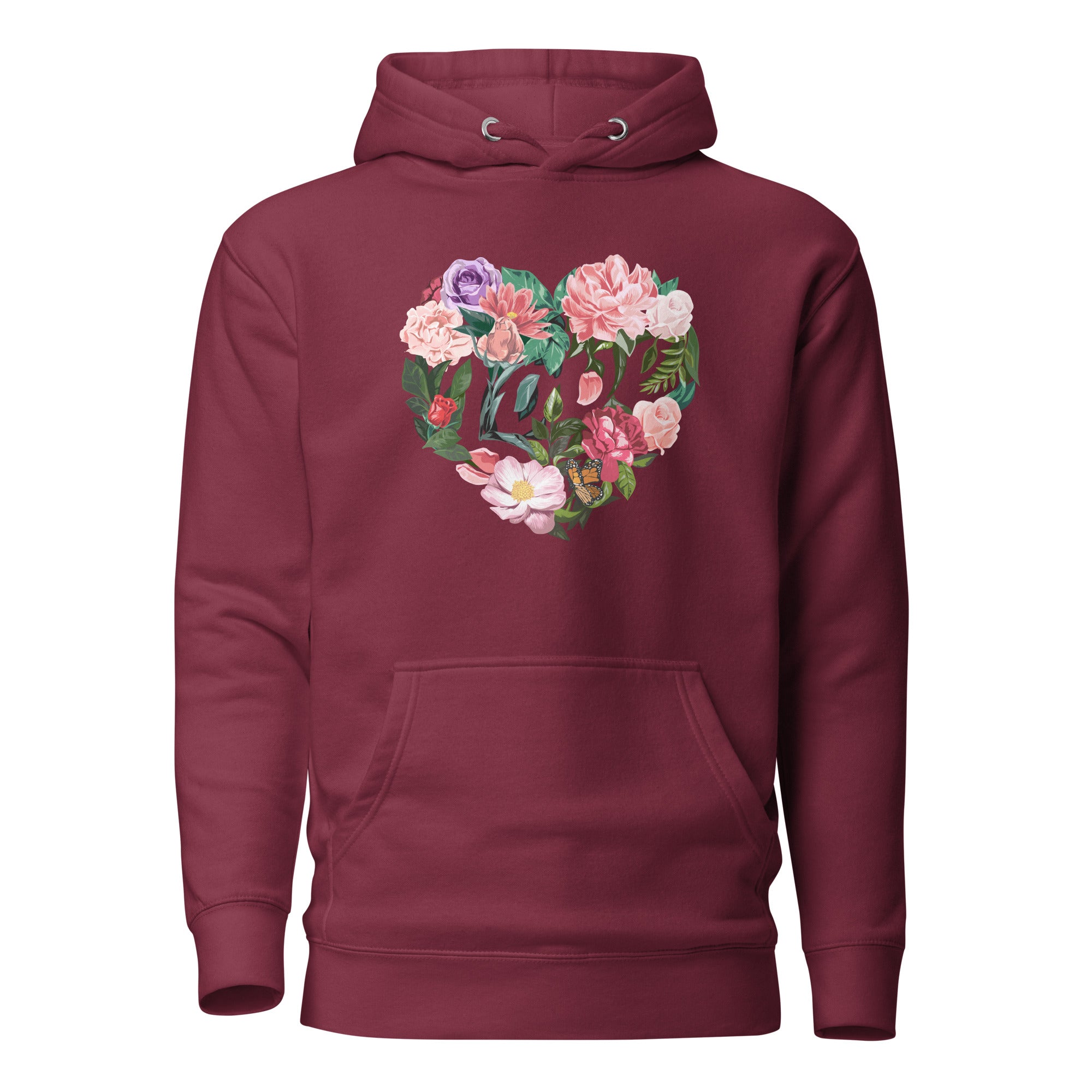 Floral Love Hoodie-Phoenix Styles