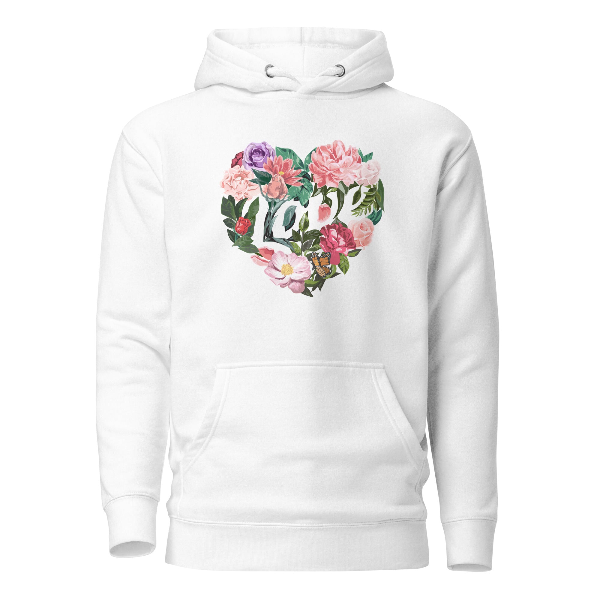 Floral Love Hoodie-Phoenix Styles