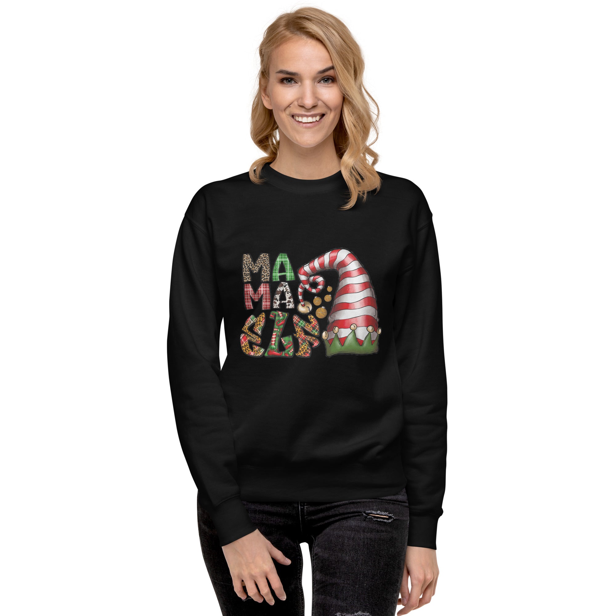 Mama Elf Premium Sweatshirt-Phoenix Styles