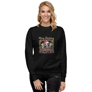 Merry Christmas Heifer Unisex Premium Sweatshirt-Phoenix Styles