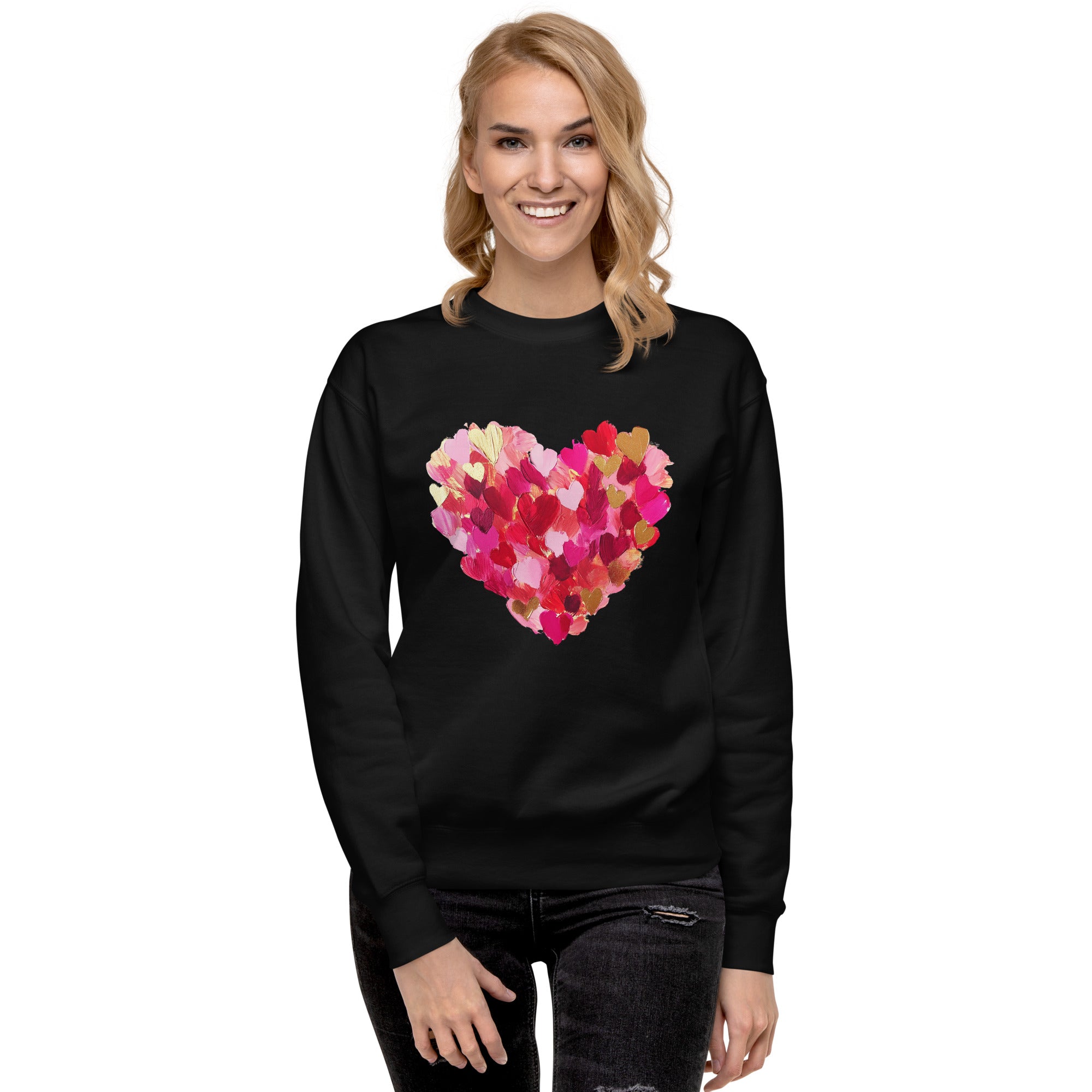 Heart Premium Sweatshirt-Phoenix Styles