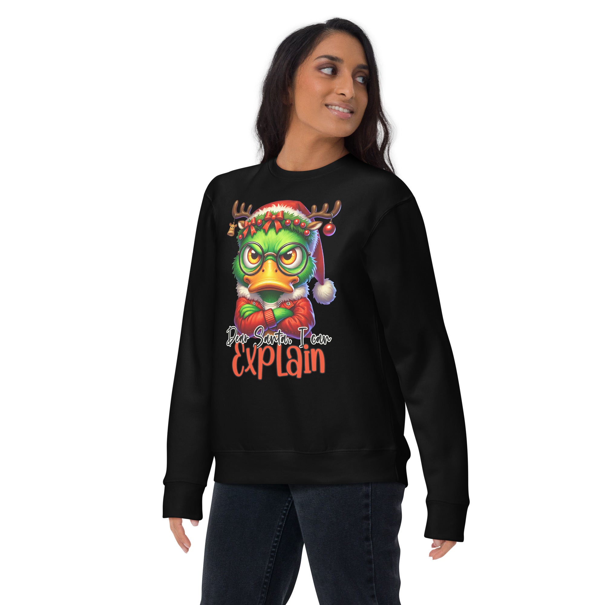 Dear Santa I Can Explain Premium Sweatshirt-Phoenix Styles