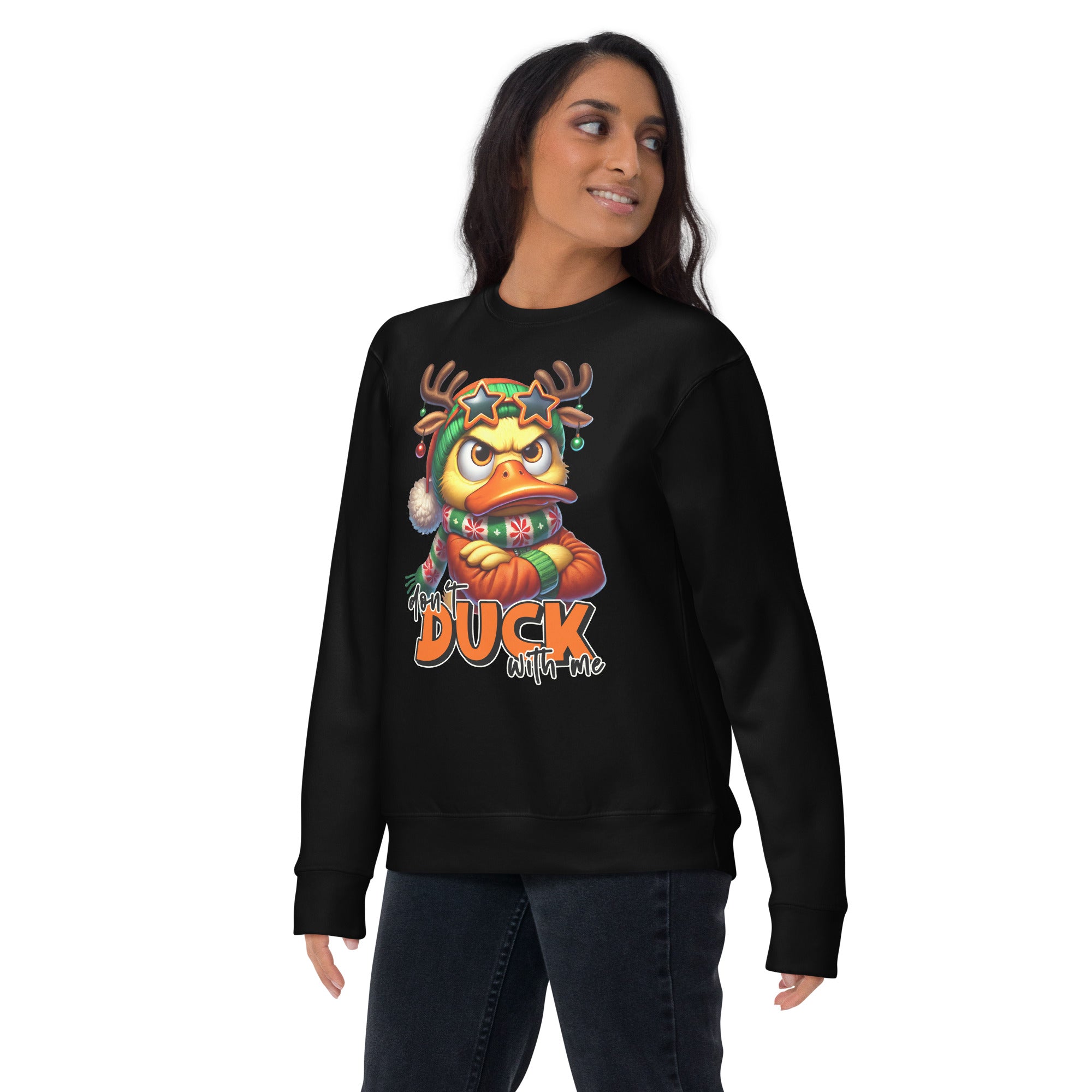 Don't Duck With Me Premium Sweatshirt-Phoenix Styles